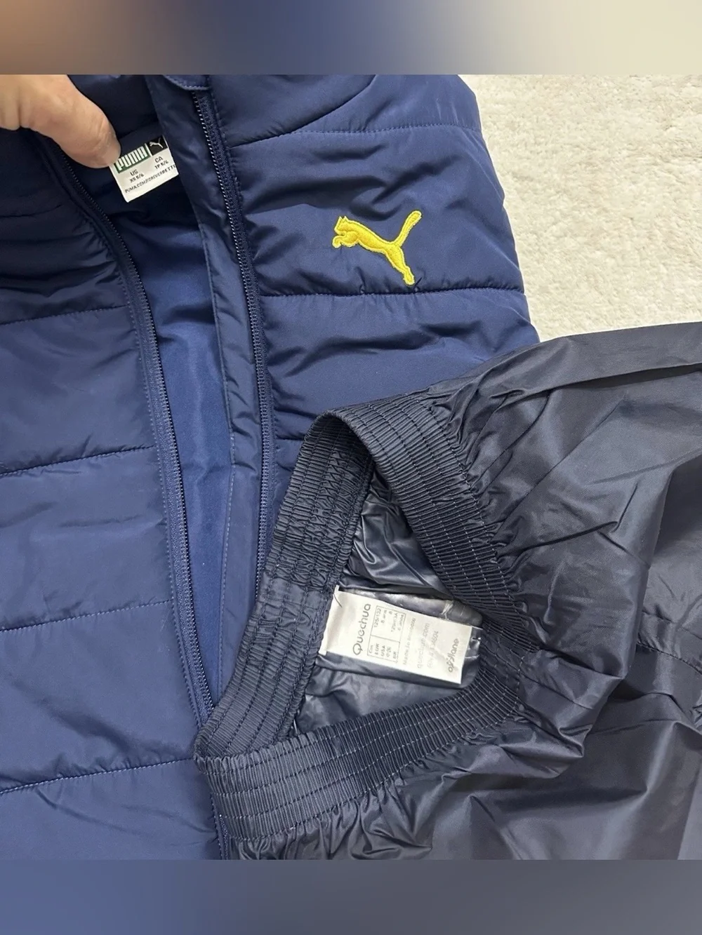 Puma Vest Boys Size 5/6 Years & Pants Excellent Condition